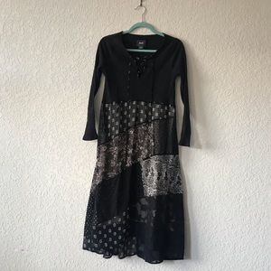 Anthropologie Black Dress
